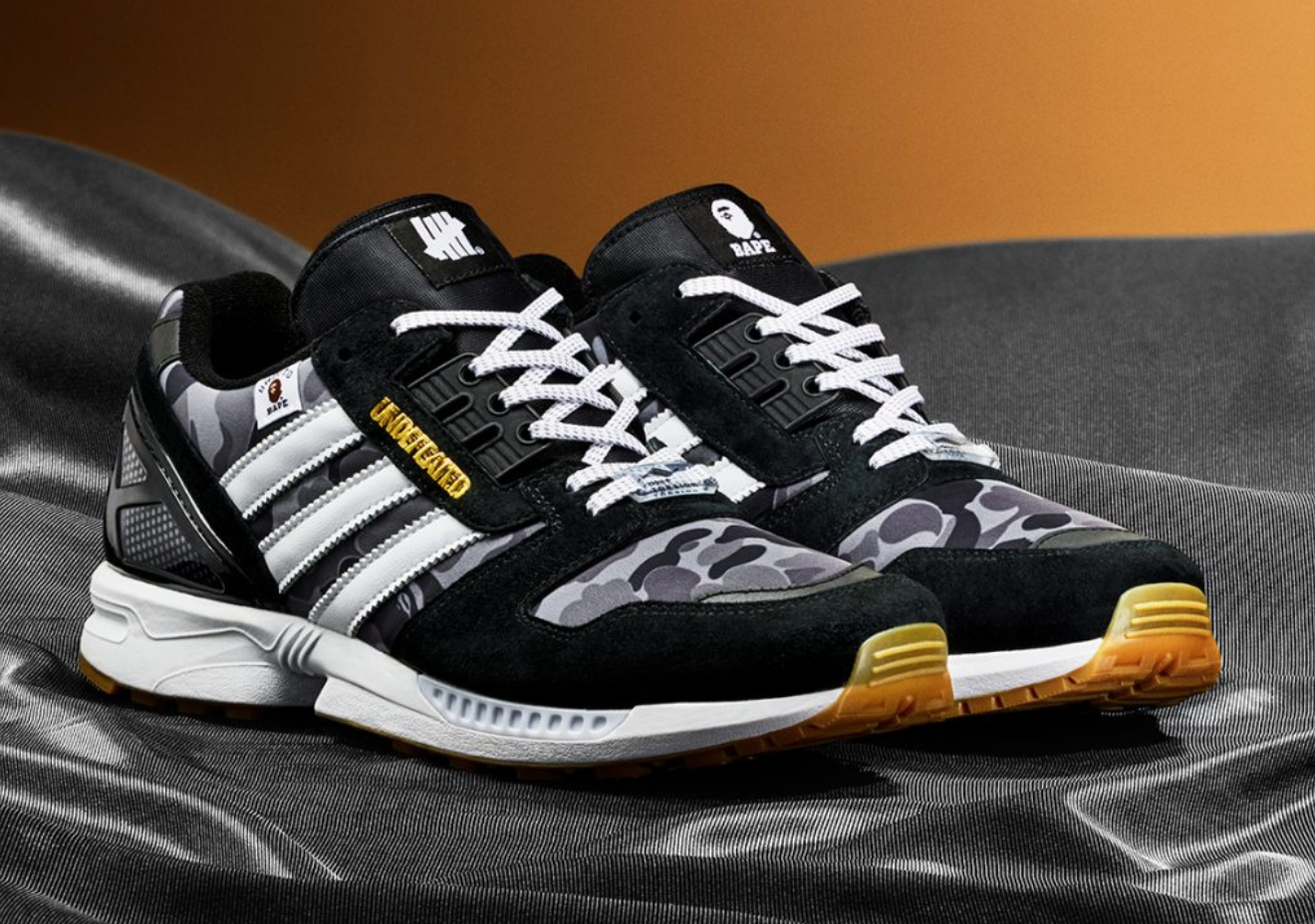 Bape X Undefeated X Adidas Collaborate On Zx 8000 Silhouette