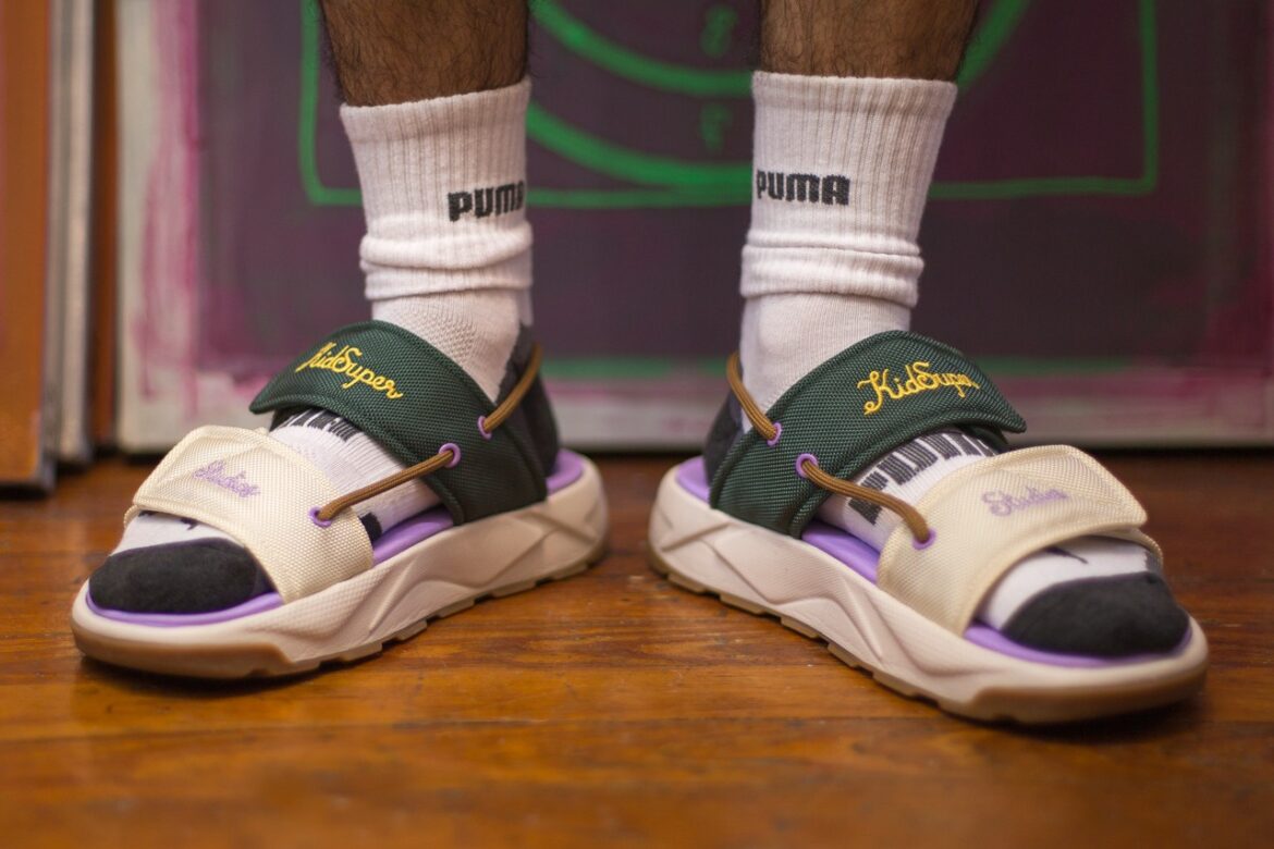 puma baby sandals